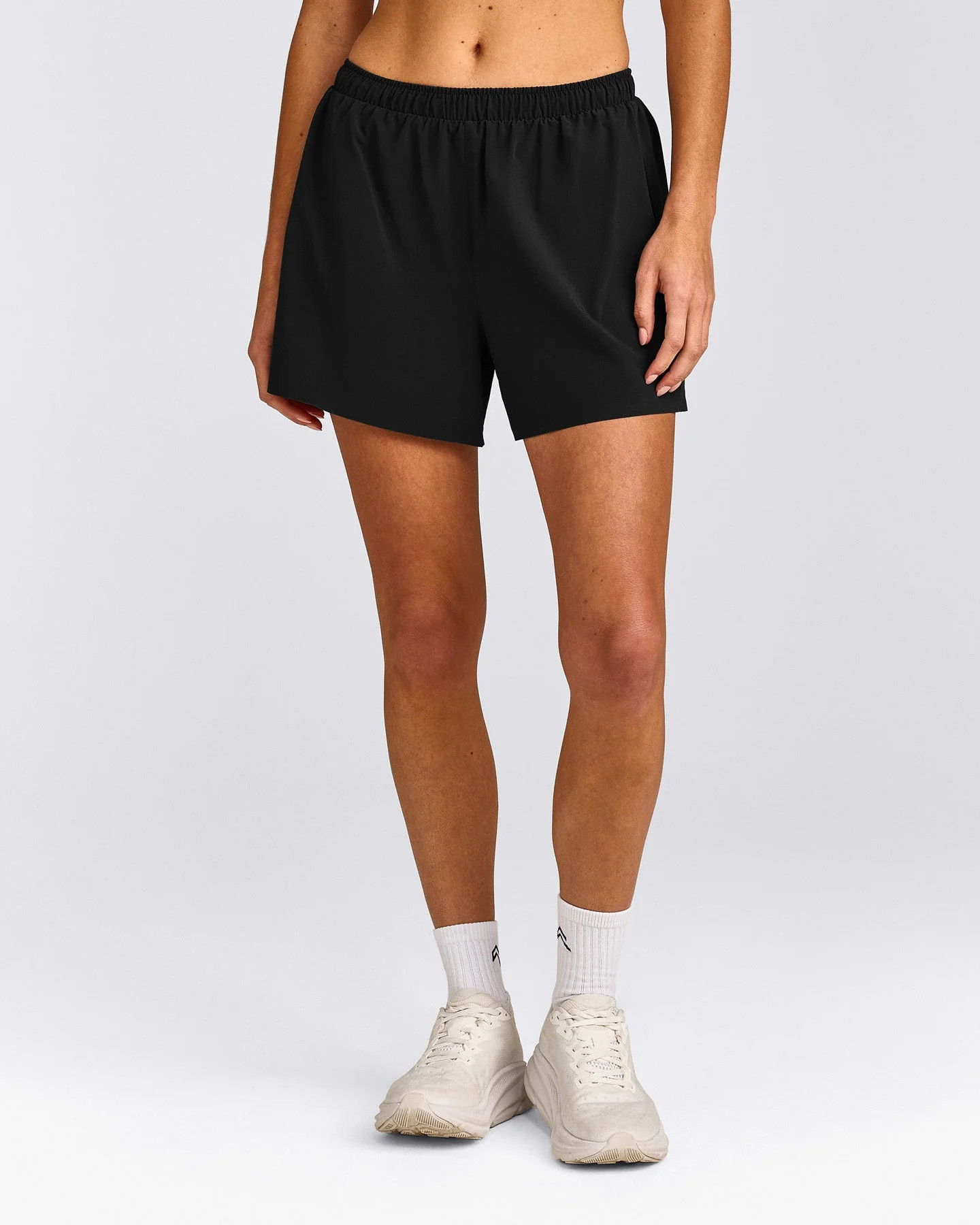AirMove™ Lined Shorts 4" with Pocket and Reflective Logo 
 Black | Oner Active (UK / US)
