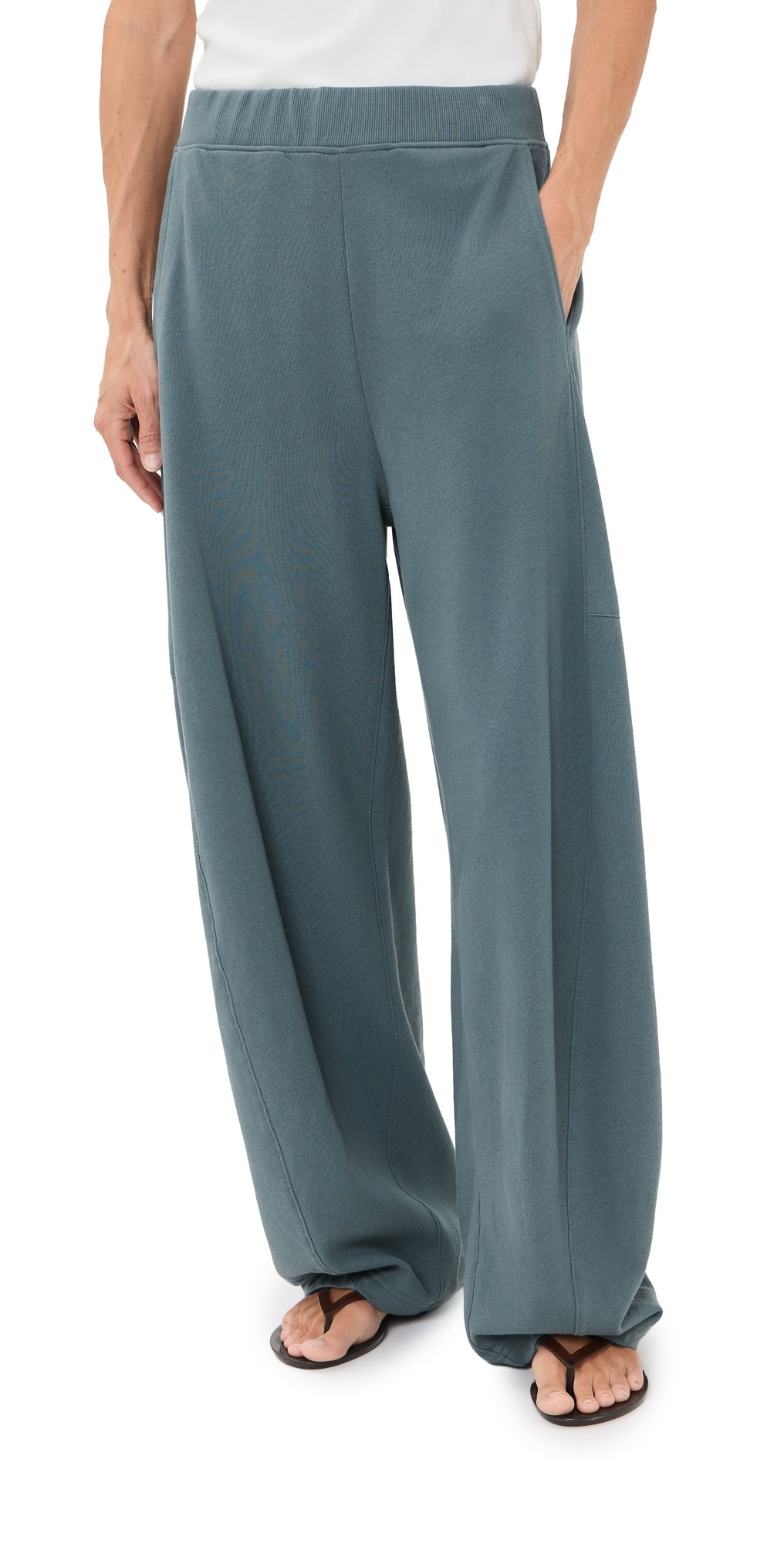 Tibi Petite Lightweight Winslow Sweatpants Blue Grey XXS | Shopbop