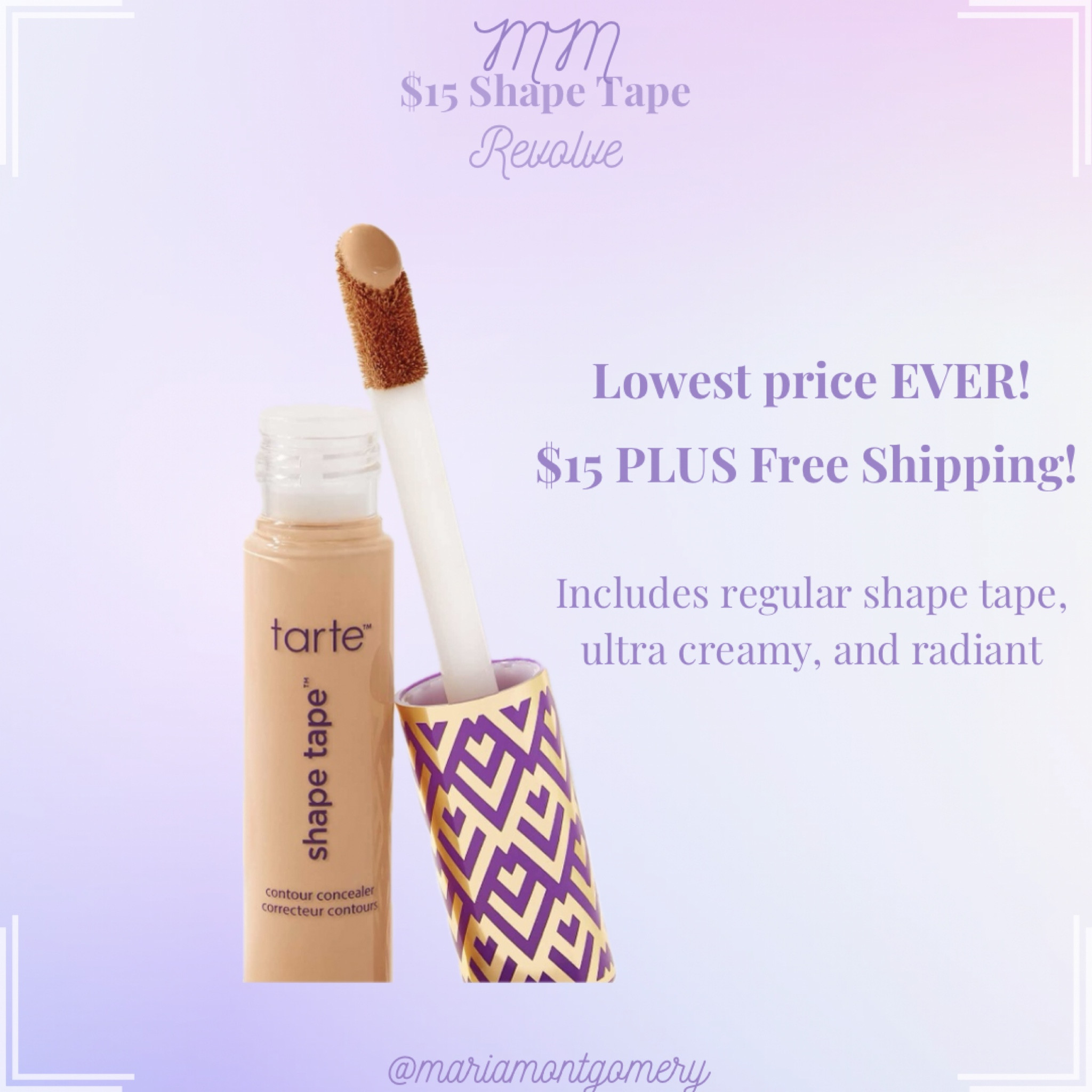 Shape tape sale! Code SHAPETAPE15

Tarte
Tarte sale
Makeup sale
Shape tape 

#LTKsalealert #LTKbeauty #LTKMostLoved