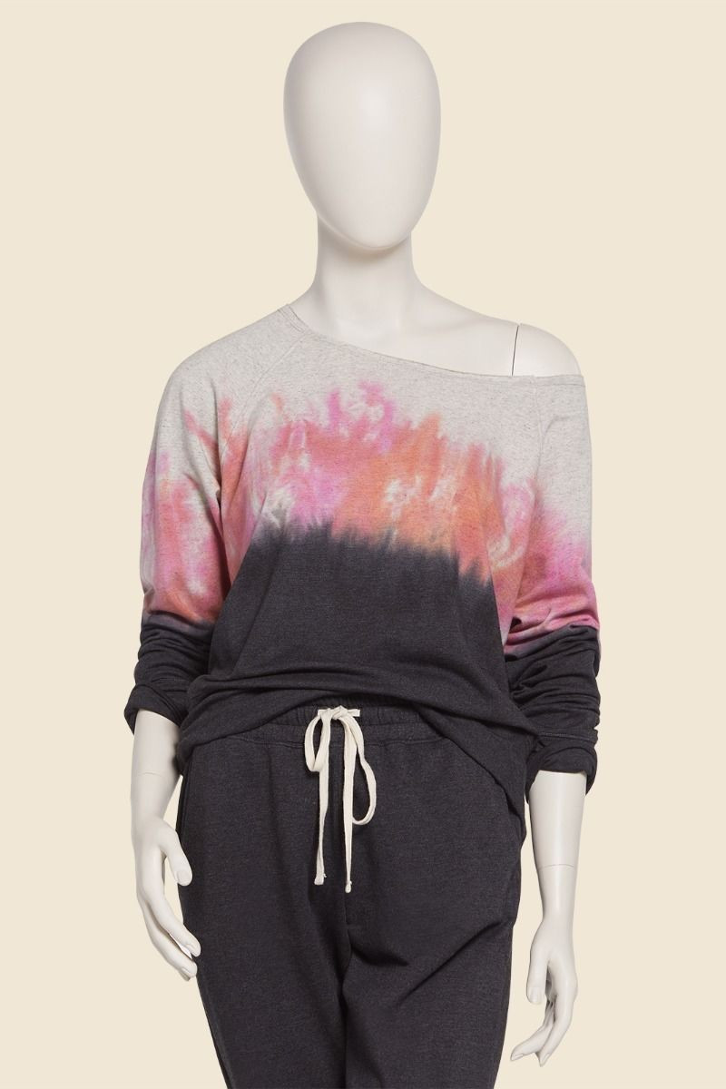 Gradient Tie Dye Pullover | Evereve