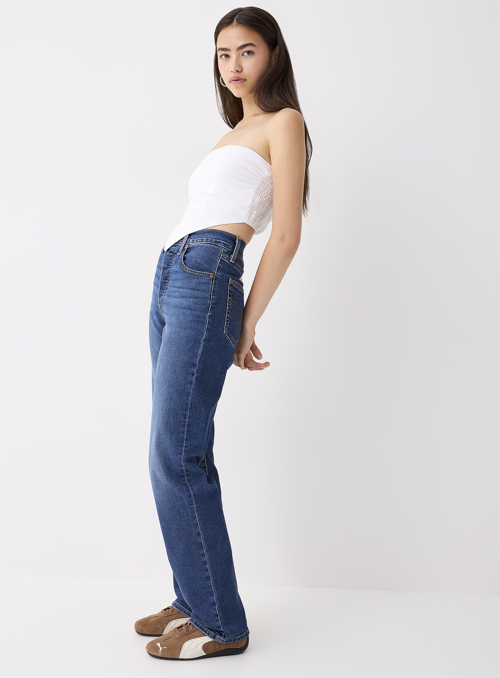 Levi's - Ribcage straight jean (Women, Blue, 29) | Simons