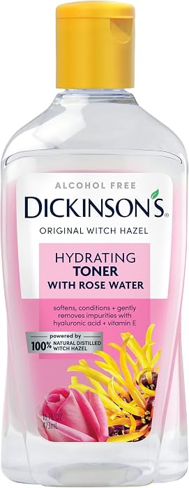 Dickinson's Witch Hazel Hydrating Toner with Rosewater | 16 Fl Oz     Alcohol-Free, Enhanced 100%... | Amazon (US)