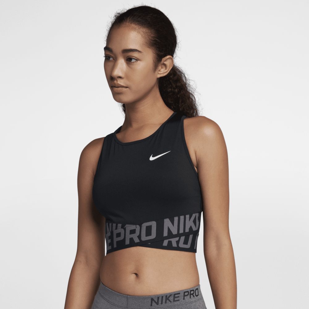 Nike Pro Cropped Women's Training Tank Size XS (Black) | Nike (US)
