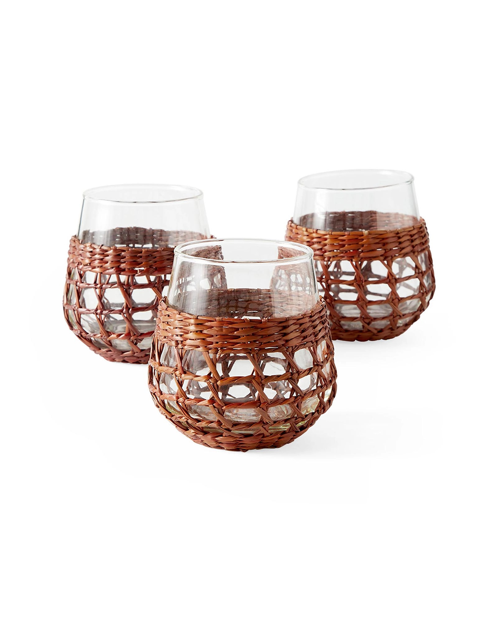 Cayman Seagrass Wine Glasses (Set of 4) | Serena and Lily
