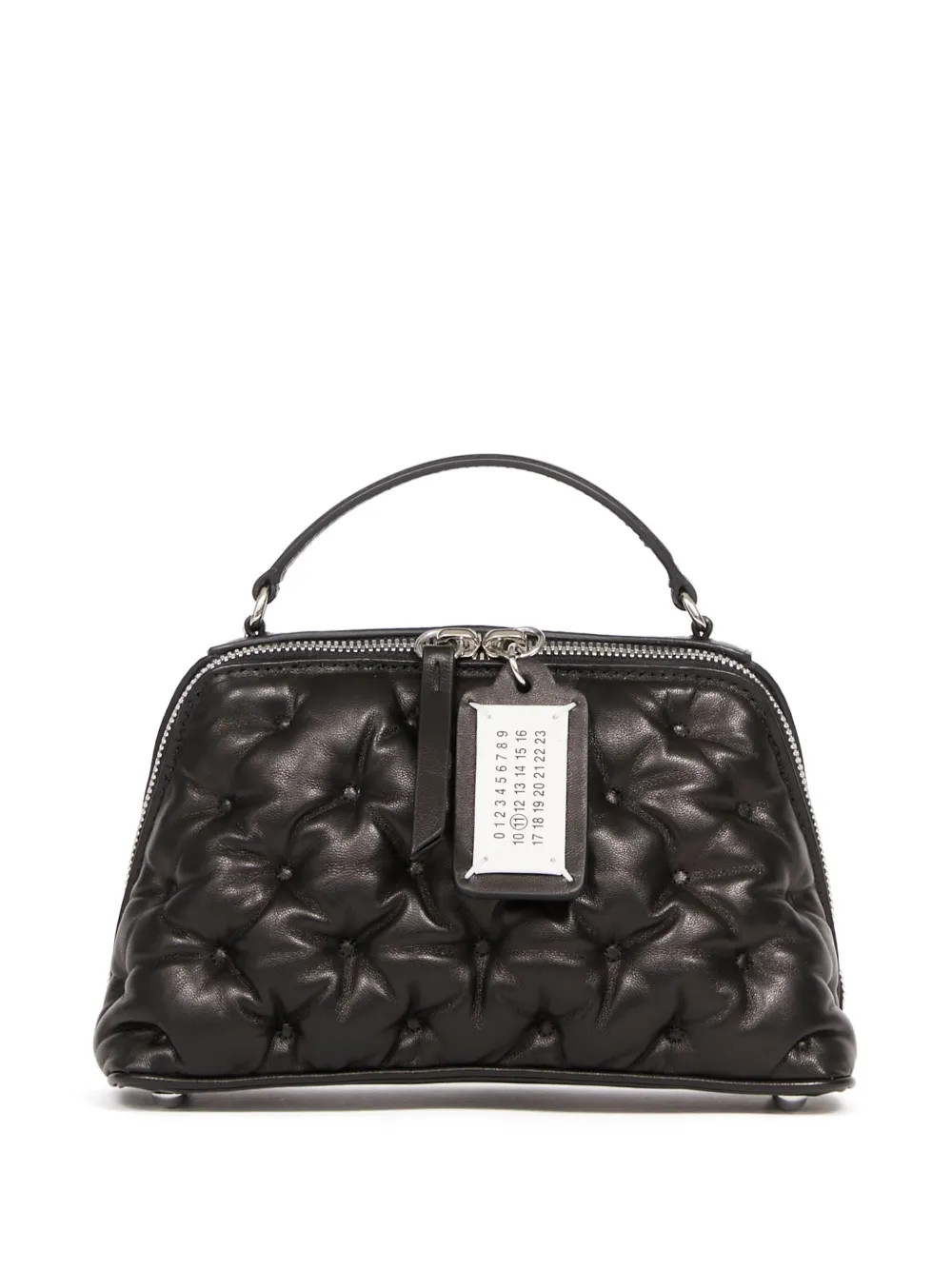 Maison Margiela Glam Slam Embroidery Trapezoid Tote Bag | Black | FARFETCH CA | Farfetch Global