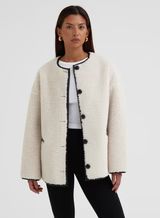 Cream Faux Shearling Jacket – Yanis | 4th & Reckless