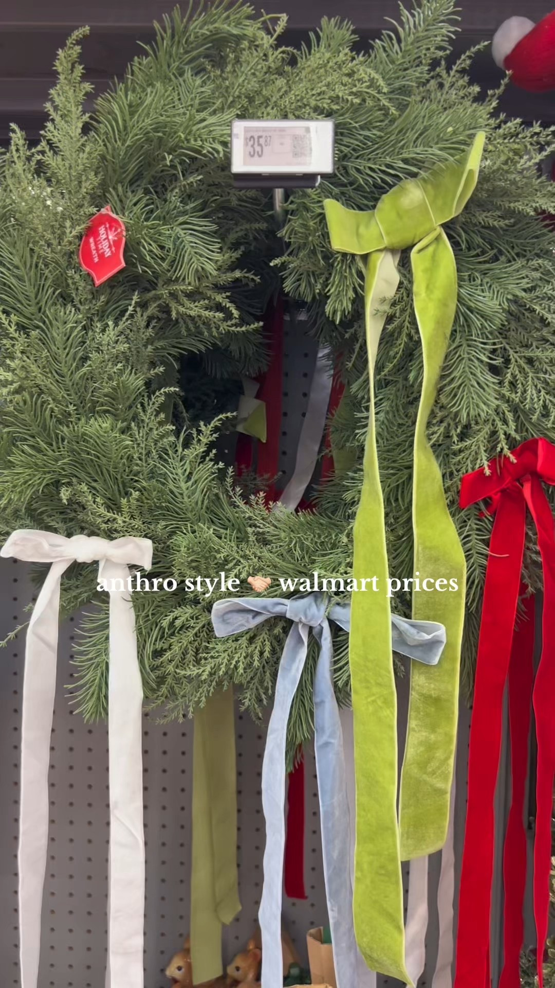 she is sooo gorg 😍 it’s so fun walking the aisles of Walmart - I remember growing up it was like “bad” if you shopped at Walmart?? Kinda wild 🤪 I love Wally World 🫶🏻 

#walmartchristmas #christmaswreath #christmasdecor #walmartchristmasfinds #holidaydecor  

#LTKHoliday #LTKSeasonal #LTKFindsUnder50