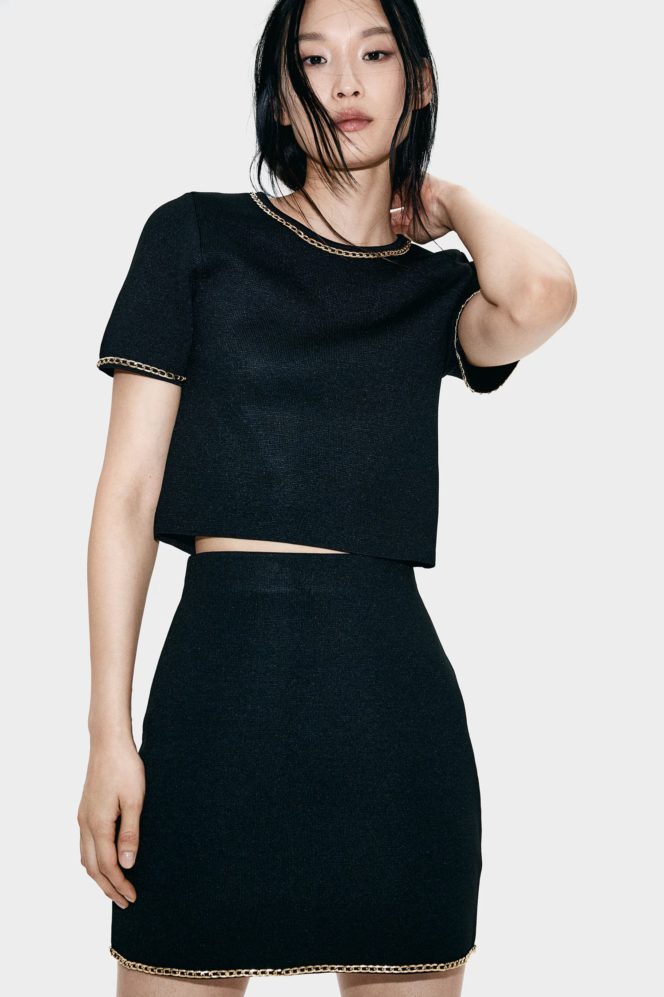 Chain-Detail Knit Top | H&M (US + CA)