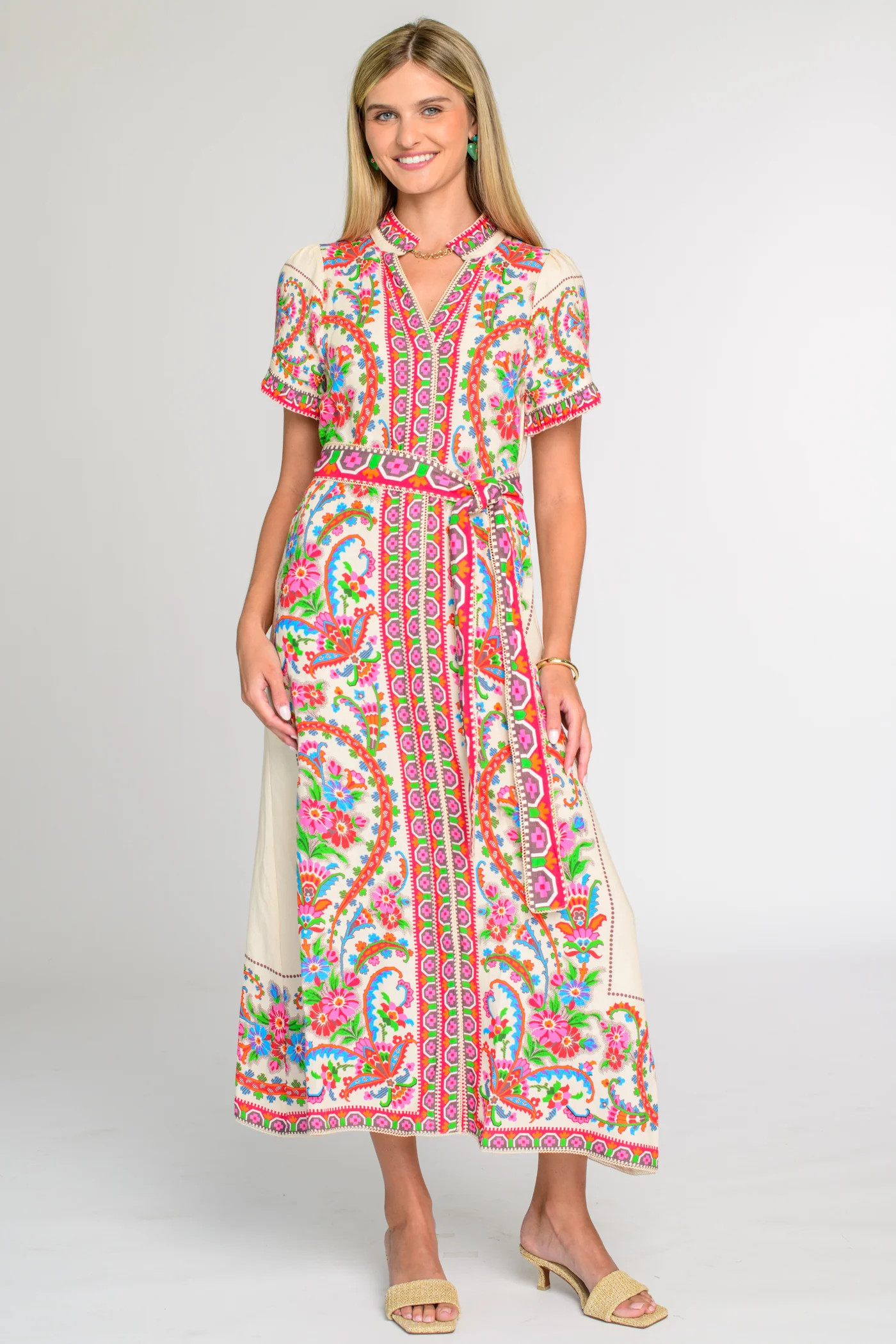 Carlisle Dress in Scroll with It | Elizabeth James The Label