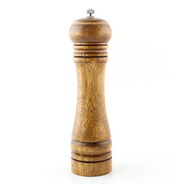 8 inch Wood Pepper Spice Herb Grinder Cruet Mill Condiment Grinding Salt Gourmet | Walmart (US)