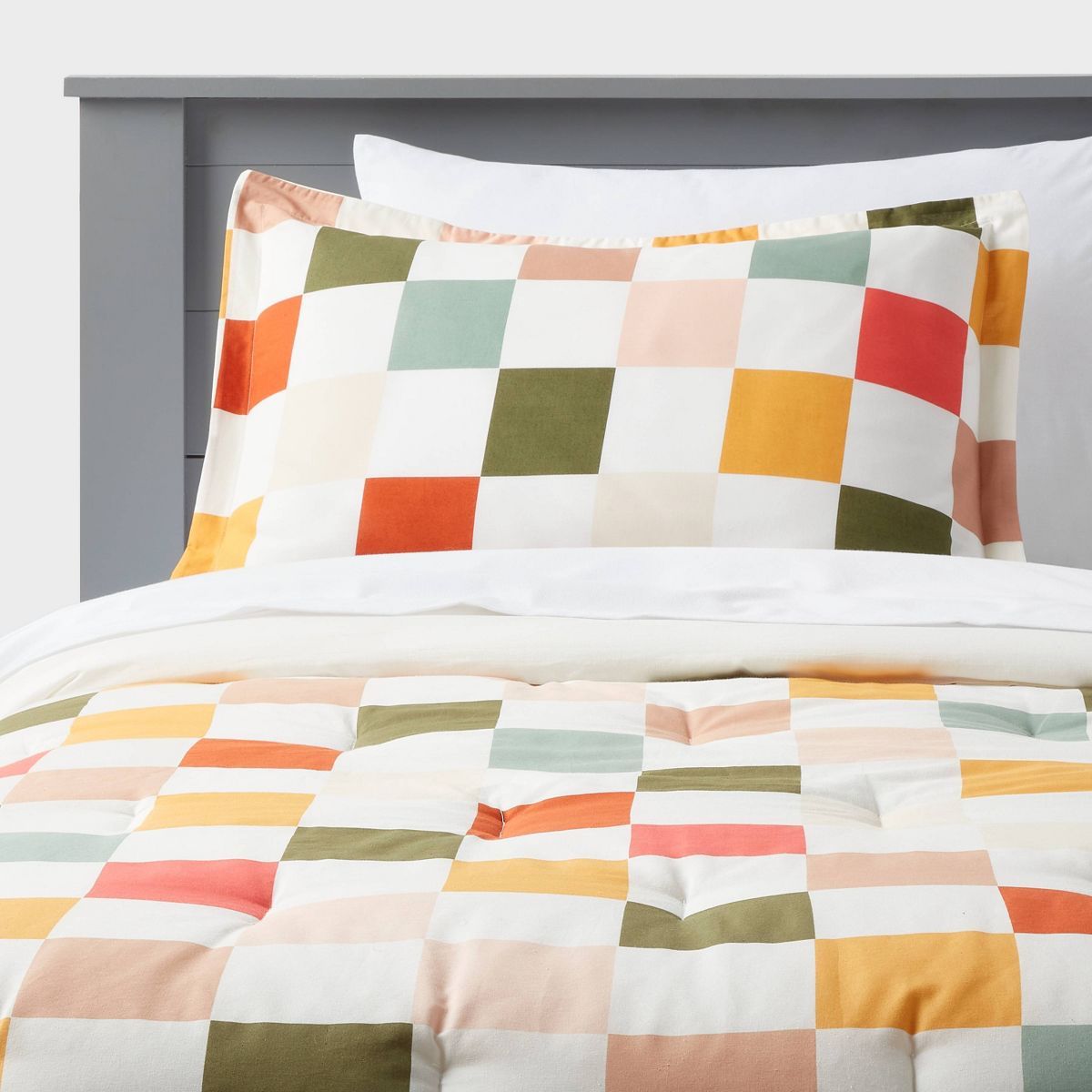 Kids' Comforter Set Checkered - Pillowfort™ | Target