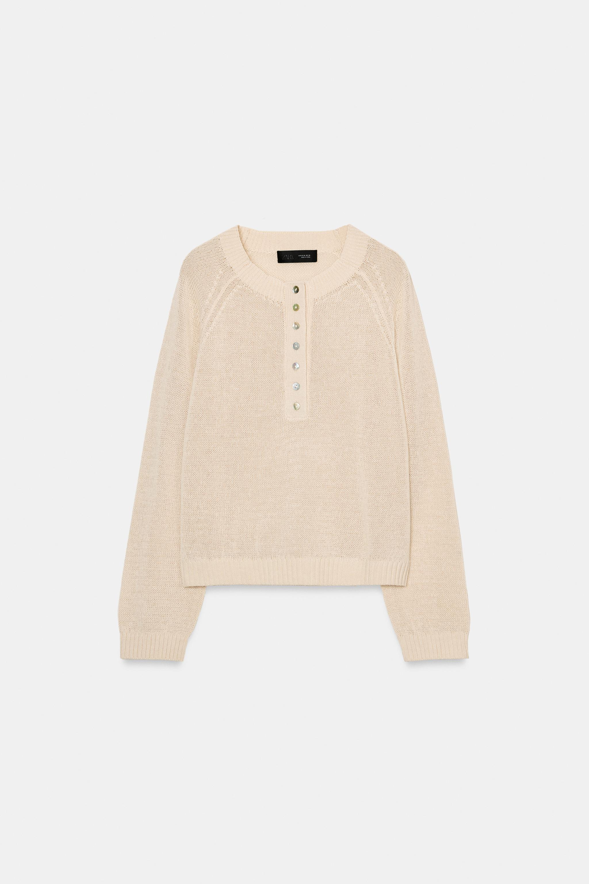 STRICKPULLOVER MIT KN\u00d6PFEN | Zara DE