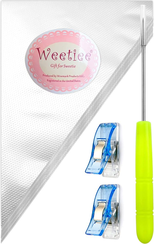 Tipless Piping Bags - 100pcs 12-Inch Disposable Piping Pastry Bag for Royal Icing/Cookies Decorat... | Amazon (US)