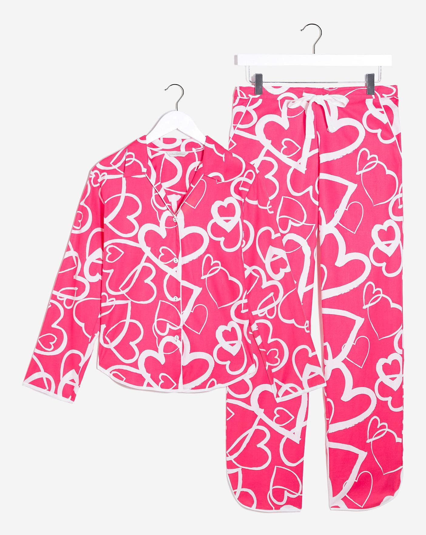 Cyberjammies Mallory Hearts Print PJ Set | JD Williams (UK)