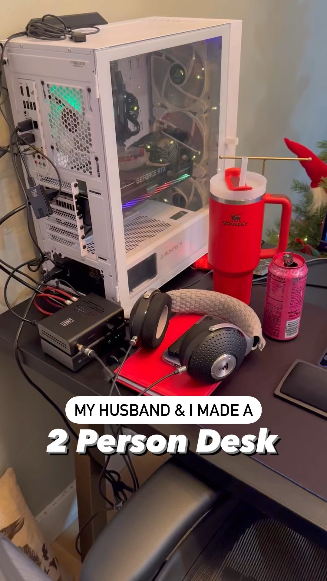 We DIY’d a 2 person desk! Here’s everything we used! 