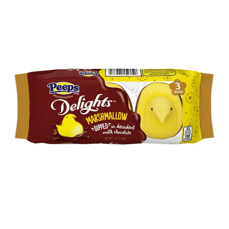 Peeps Milk Chocolate Dipped Marshmallow Chicks, 1.5 Ounces | Walmart (US)