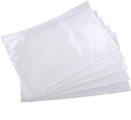 9527 Product 6" x 9" Clear Adhesive Top Loading Packing List Clear Shipping Pouches, Mailing/Ship... | Amazon (US)