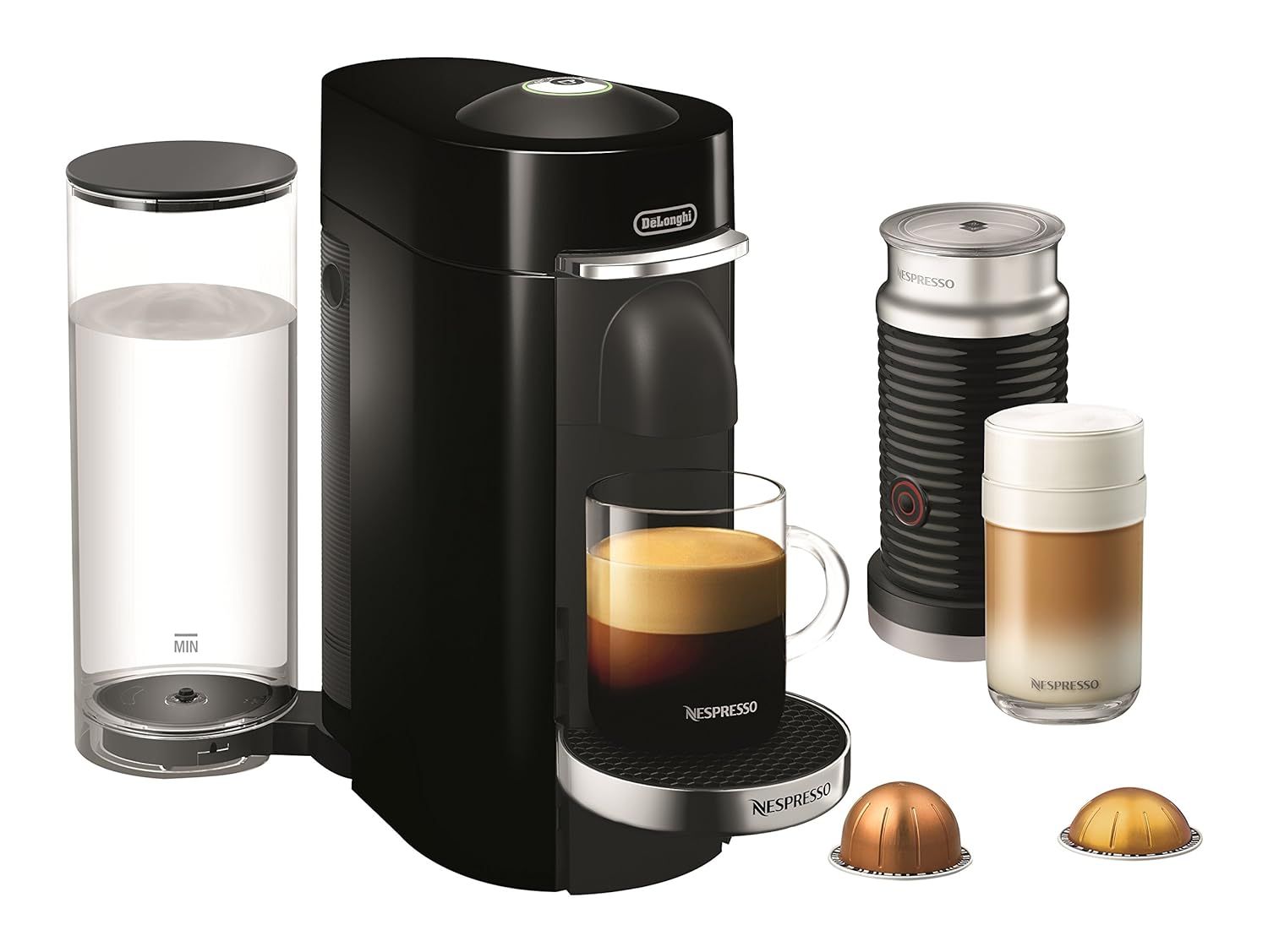 Nespresso by De'Longhi ENV155BAE VertuoPlus Deluxe Coffee and Espresso Machine Bundle with Aerocc... | Amazon (US)