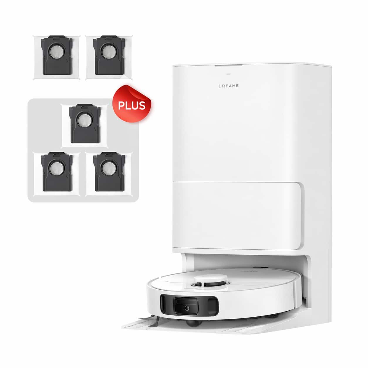 Dreame - D30 Ultra CE Kit Robot Vacuum and Mop, Auto Dust Emptying, 25KPa Suction, 0.41in Mop Lifting, Mop Self-Washing - White | Best Buy U.S.