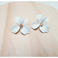 Flower Earrings, Floral Maxi Fashion Flower Jewelry, Plus Size Nature Gift For Her | Etsy (US)