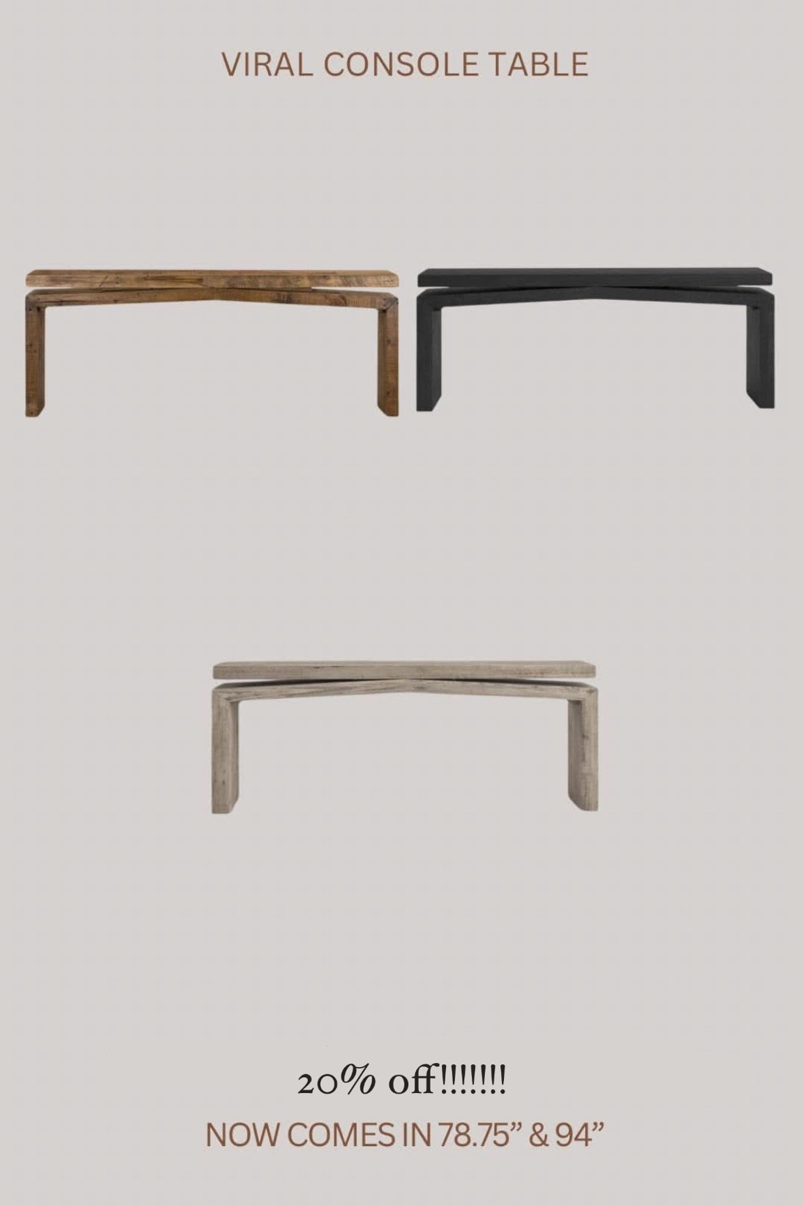 Omg!!!!! 🚨🚨 I just saw the 20% off sale is back for the viral Matthes console table!!!!!! Limited time deal!!!! Exact table that’s sold on designer sites for a lot less AND free shipping!



#LTKHome #LTKSaleAlert #LTKStyleTip