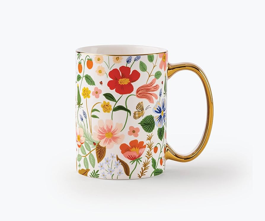 RIFLE PAPER CO. Strawberry Fields Mug, for Everyday Use and Gatherings with Unique Designs, for F... | Amazon (US)