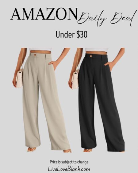 Amazon daily deal
Amazon fashion deals
Wide leg dress pants under $30
Casual office outfit 
Prices subject to change
Commissionable link 
#ltku

#LTKsalealert #LTKfindsunder50 #LTKworkwear