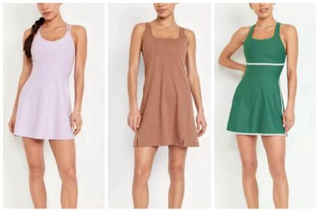 How cute are these Old Navy skorts and athletic dresses! Perfect for hot summer days, and all  you gals that play tennis 🎾 

#skort #athleticwear #tennisoutfit #pickleballoutfit #oldnavy 

#LTKOver40 #LTKFitness #LTKActive