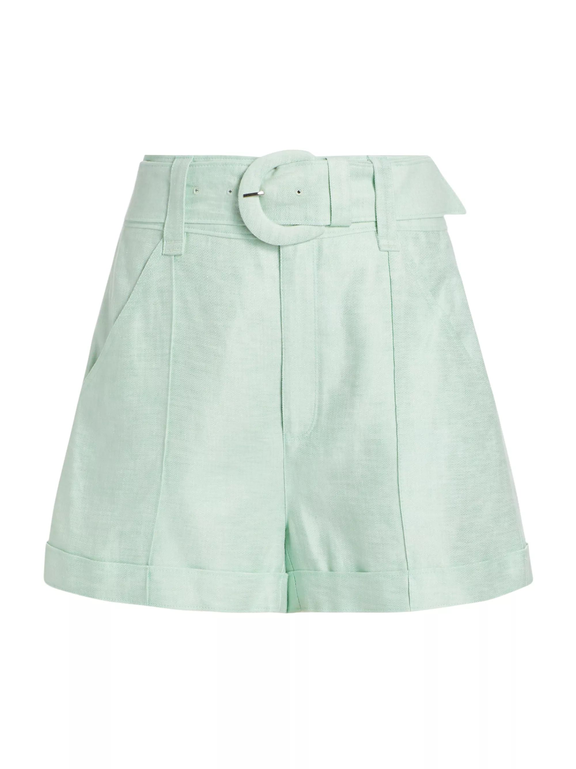 Aldi Linen-Cotton Tie-Waist Shorts | Saks Fifth Avenue