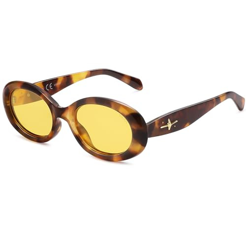 SOJOS Retro Oval Polarized Sunglasses for Women Men 90s Vintage UV400 Protection Tiny Sun Glasses... | Amazon (US)