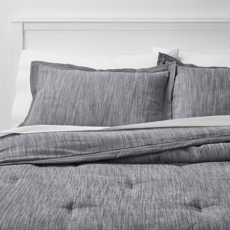 Family-Friendly Comforter & Sham Set Chambray - Threshold™ | Target
