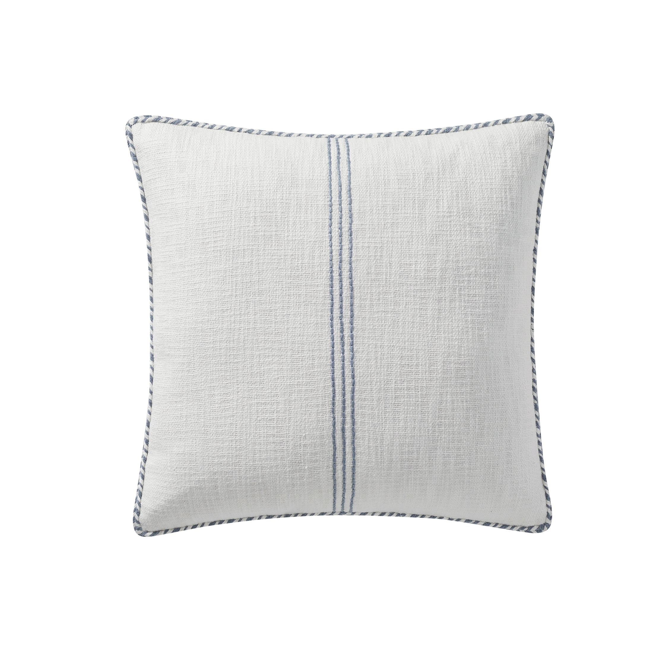 My Texas House 22" x 22" Light Blue Arielle Textured Cotton Decorative Pillow Cover - Walmart.com | Walmart (US)