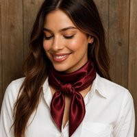 35x35"" Solid Burgundy Wild Rag/Scarf Wrs14 | Etsy (US)