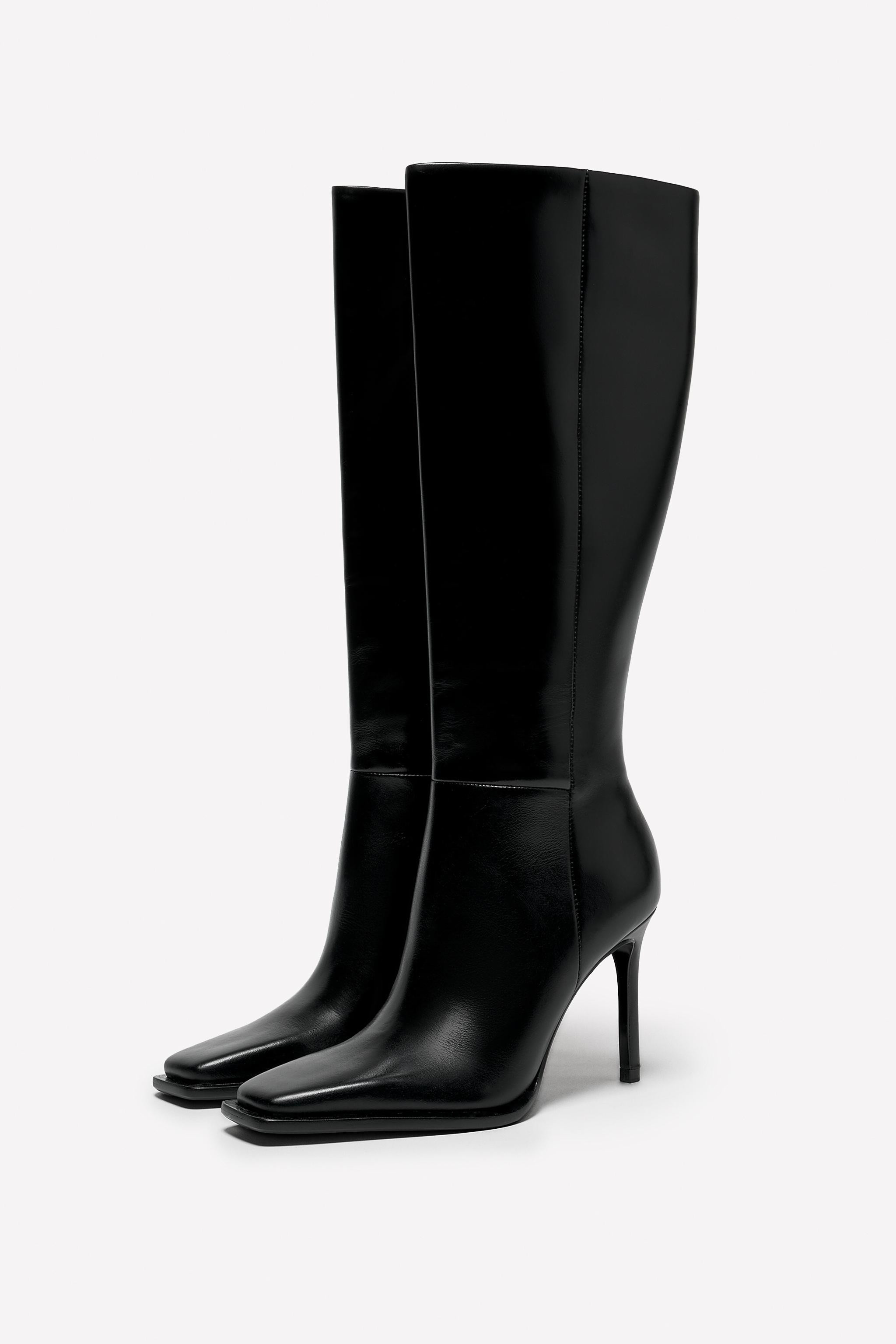 LEATHER HEEL BOOT LUDOVIC DE SAINT SERNIN x ZARA | Zara US