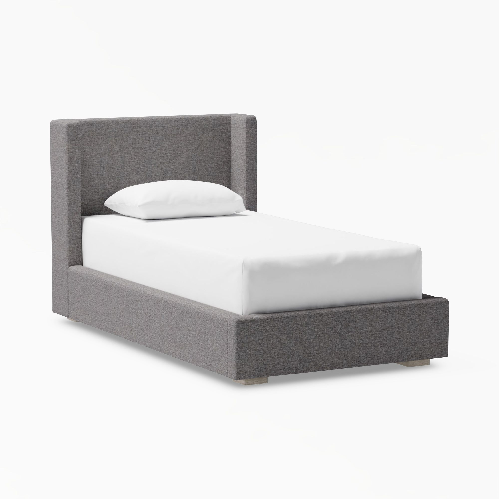 Shelter Upholstered Classic Bed | Pottery Barn Teen