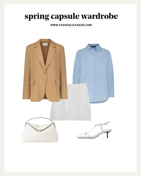 2024 Spring Capsule Wardrobe #springfashion #capsulewardrobe #springoutfit #springcapsule #miniskirt #whiteskirt #camelblazer #blazerlook #fashionjackson

#LTKstyletip #LTKfindsunder100 #LTKSeasonal