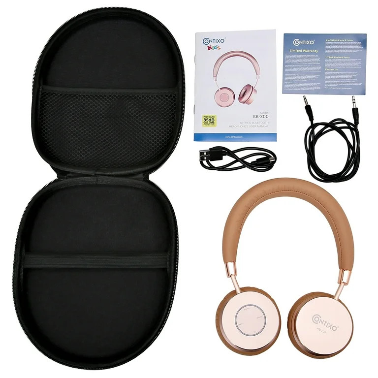 Contixo Premium Kids Headphones With Volume Limit Controls (Max 85dB) Headphones(Gold) - Walmart.... | Walmart (US)