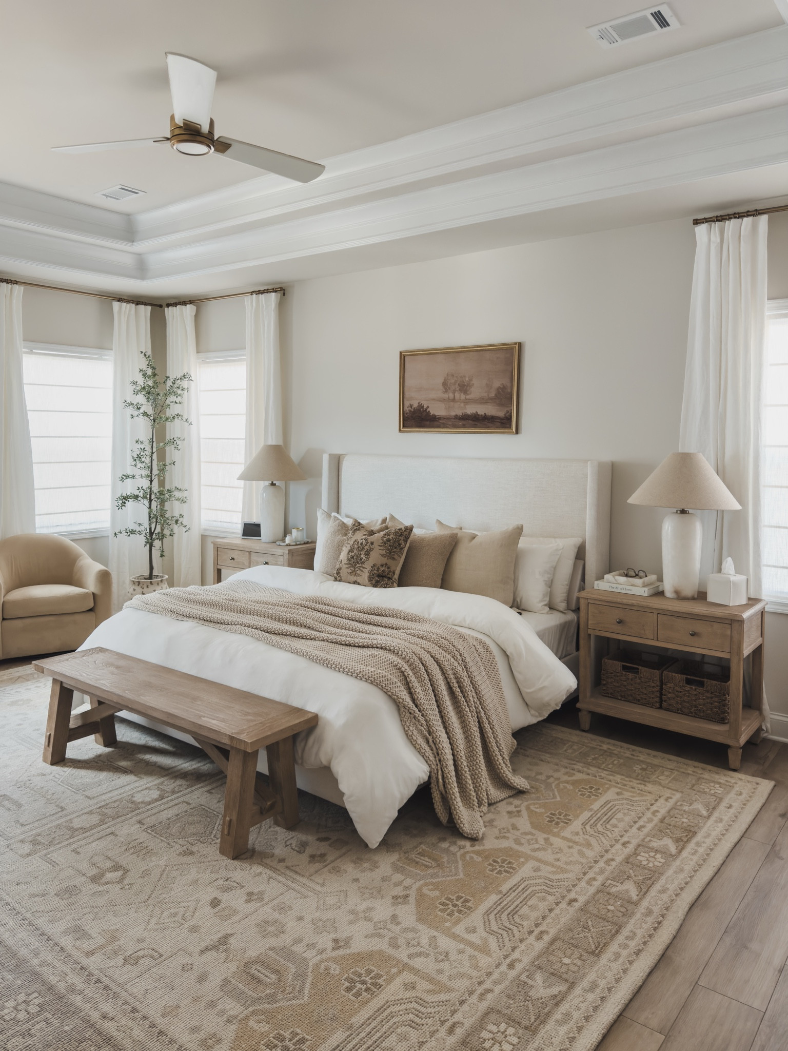 Starting the year with a calm and cozy bedroom refresh with @wayfair! My Hanson upholstered bed with linen detail is the perfect centerpiece, paired with creamy neutrals to create a relaxing and timeless space. Shop my bed and other favorites to bring this look to life!

#wayfair #wayfairpartner 

Home finds, bedroom refresh, Wayfair, Wayfair partner, upholstered bed, linen detail, light and bright, furniture favorites, neutral home inspo, creamy linens, neutral bed frame, new year refresh, aesthetic home, shop the look!

#LTKSeasonal #LTKHome #LTKStyleTip