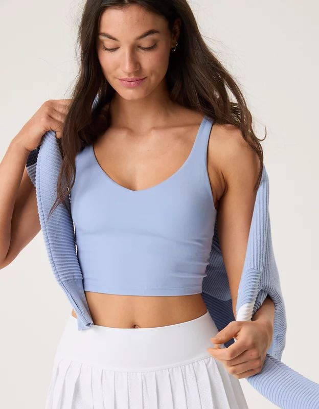 OFFLINE By Aerie Real Me Low Key Longline Sports Bra | Aerie