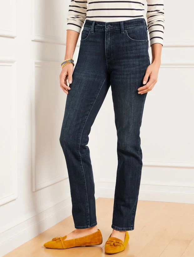 Straight Leg Jeans - Florence Wash - Curvy Fit | Talbots