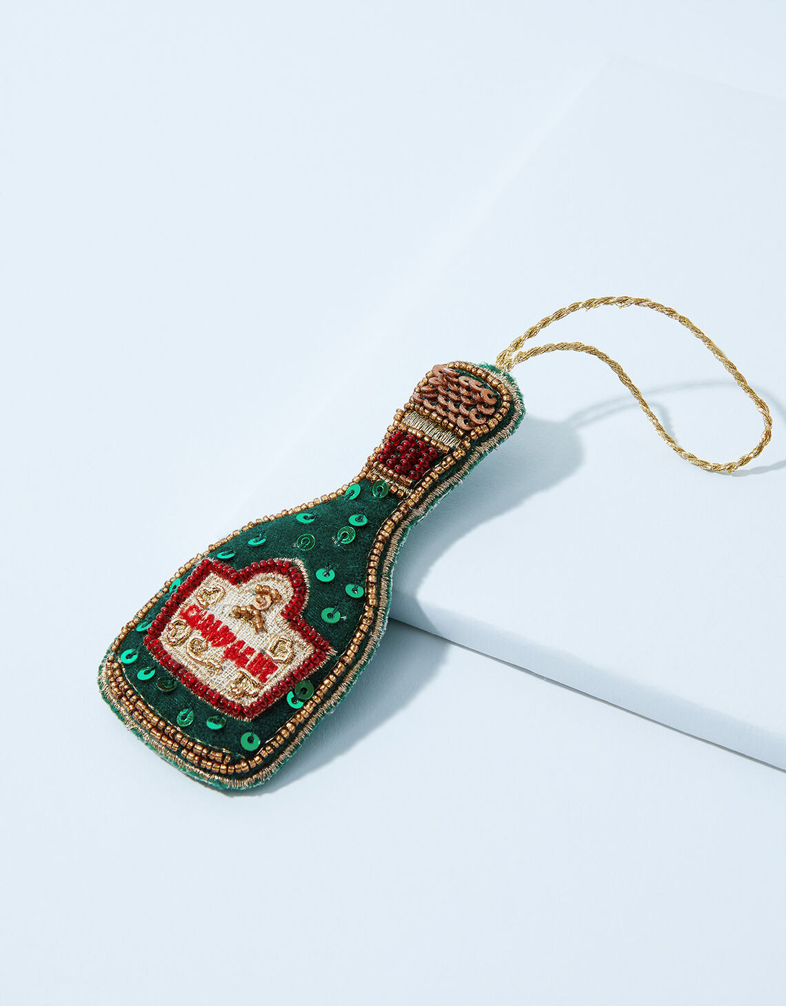 Champagne Velvet Hanging Decoration | Monsoon (UK)