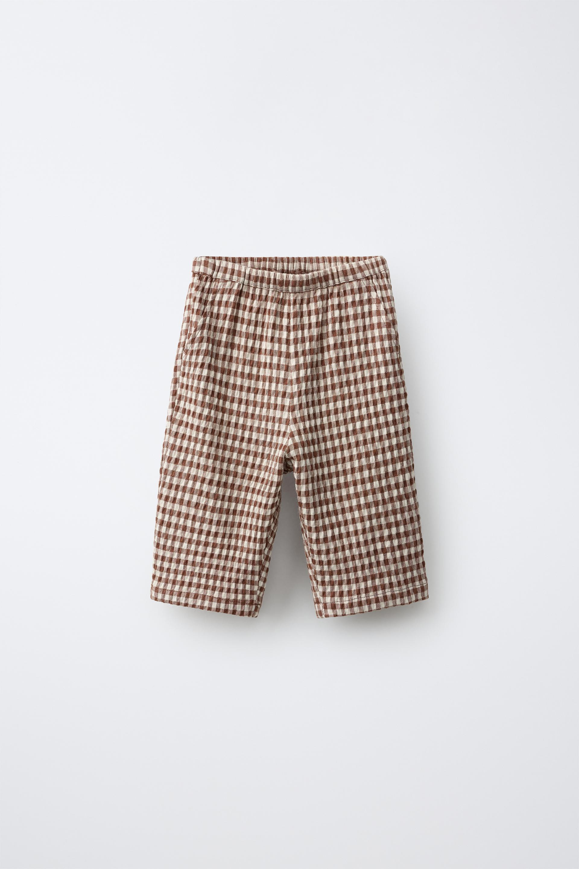 GINGHAM BAGGY PANTS | Zara US