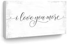 Pretty Perfect Studio I Love You More Signs | I Love You More Sign | I Love You More 10 x 20 Read... | Amazon (US)