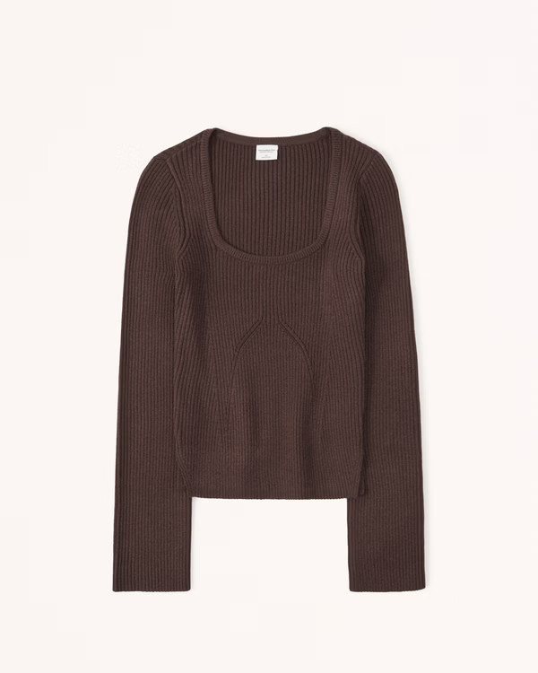 LuxeLoft Squareneck Sweater | Abercrombie & Fitch (US)