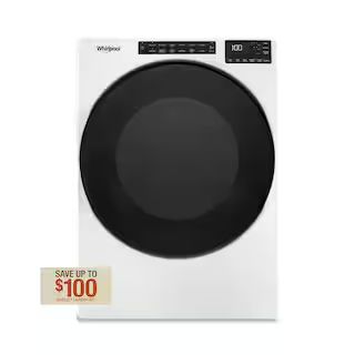 Whirlpool 7.4 cu. ft. Vented Electric Dryer in White WED5605MW - The Home Depot | The Home Depot