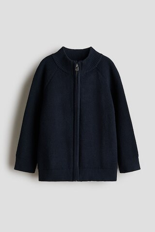 H & M - Cotton Cardigan with Zipper - Blue | H&M (US + CA)