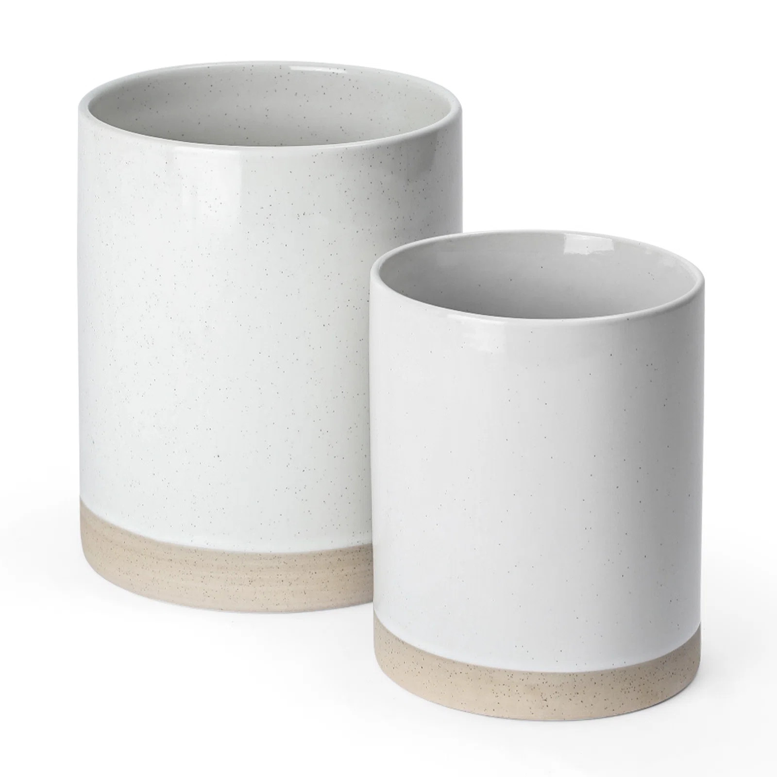 Latitude Run® Stoneware Utensil Crock (Set of 2) | Wayfair North America