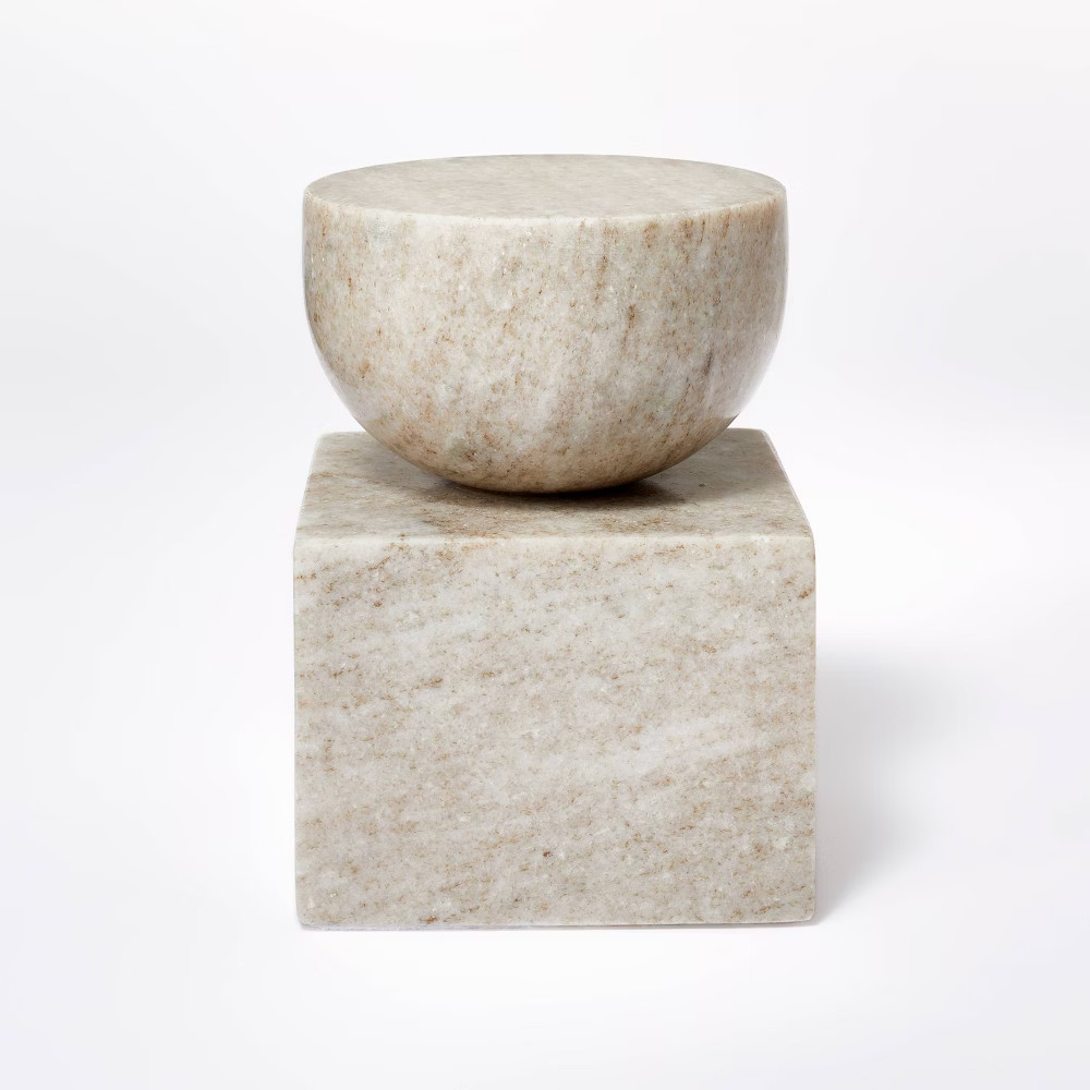Modern Marble Figural Beige - Threshold designed with Studio McGee | Target