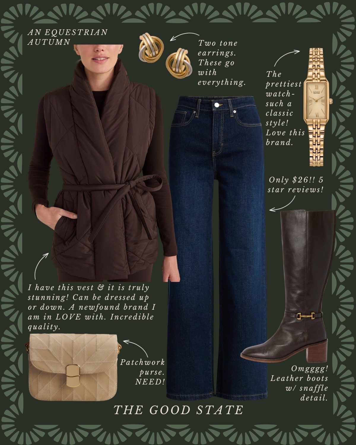 An Equestrian Autumn🍂 🐎 This collection is for all the Ivy League girlies living their best life as the weather begins to cool down and the leaves begin to change. For the ladies whose wardrobes consist of traditional staples like a crisp white button up and a timeless blazer. This is for the Ralph Lauren lovers who appreciate a blend of casual and refined pieces. A blend of English Equestrian and Americana…with a touch of Gilmore Girls💁🏼‍♀️ The ones who love all things suede, plaid and of course good denim moment and a pair of riding boots. This is for the girlies who thrive when layering clothes and who accessorize with a silk scarf, wrist watch and leather bag. This collection is for the ladies who love quality pieces that are classic, preppy, polished and will stand the test of time and outlive the ever changing trends. This is for you, my fellow Fall girlies🍂 #ltkunder50 #amazonfashion #founditonamazon #slowliving #romantizeyourlife #fall #fallstyle #fallseason #autumn #90sera #90style #90saesthetic #ralphlauren #equestrian #horserider #americana #fallfashion #falloutfit #preppyfashion #ivyleague Wedding guest, jeans, back to school, college outfit ideas, riding boots, wedding guest dress, western style, JCrew, JCrew factory, Anthropologie, Anthro, quince, nordstrom, tuckernuck, Walmart fashion, H&M, mini dress, fall photoshoot, designer look for less, saddle bag, boots, jacket, coat, family photos outfits, madewell, Toups and co, clean beauty, Kate spade, Amazon fashion, loafers, Breda, Susan Shaw, loeffler Randall, the good state, Lauren England

#LTKStyleTip #LTKSaleAlert #LTKFindsUnder100