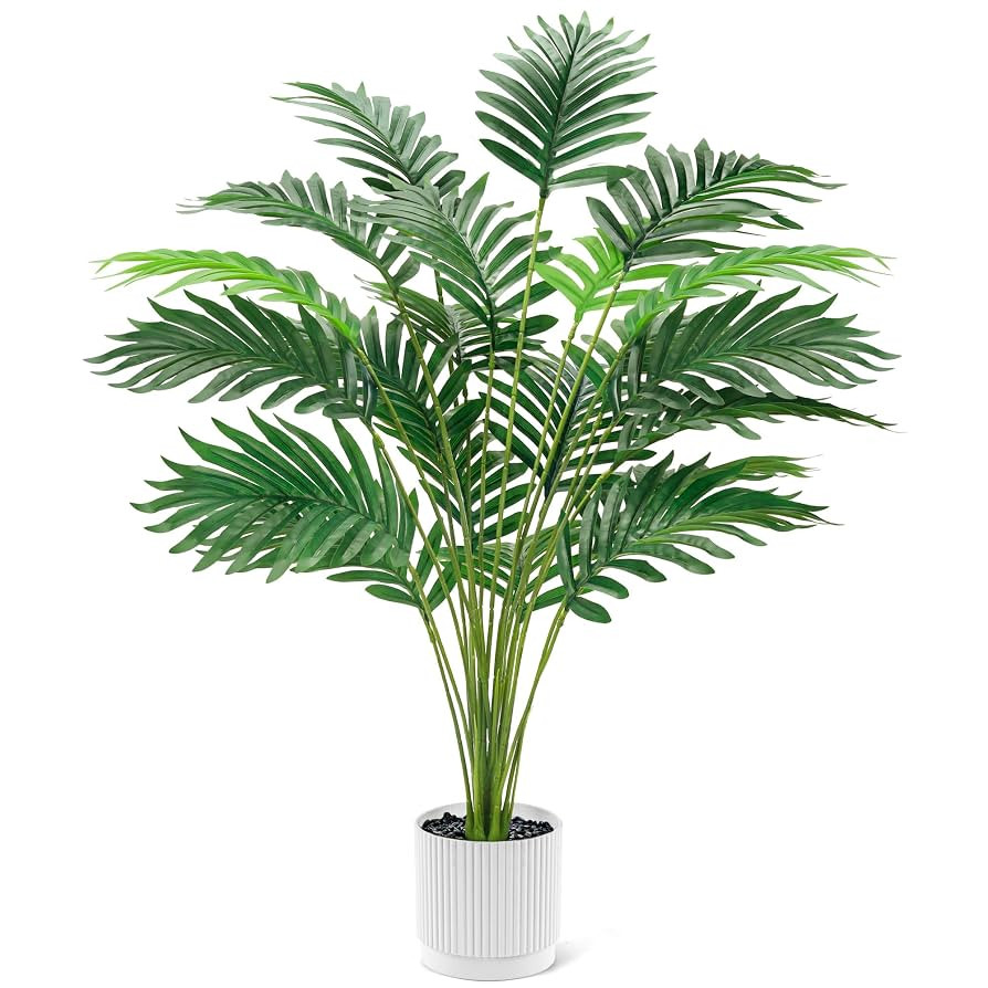 Der Rose 28'' Artificial Palm Tree Large Fake Tropical Faux Plants Indoor and Outdoor for Home Ba... | Amazon (US)